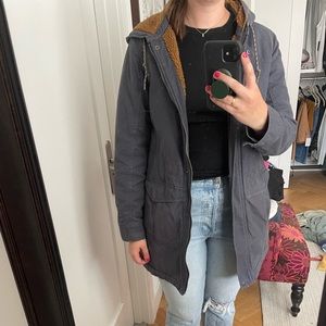 Navy Patagonia Lined Parka Size M